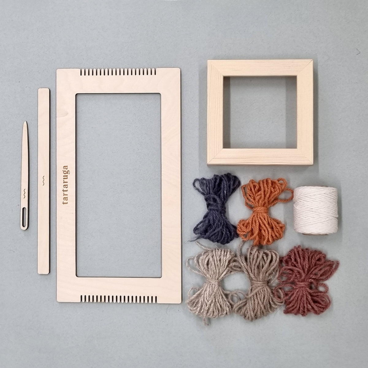 Zestaw do tkania z ramką ~ miniatura tkacka ~ uniktowa dekoracja DIY
