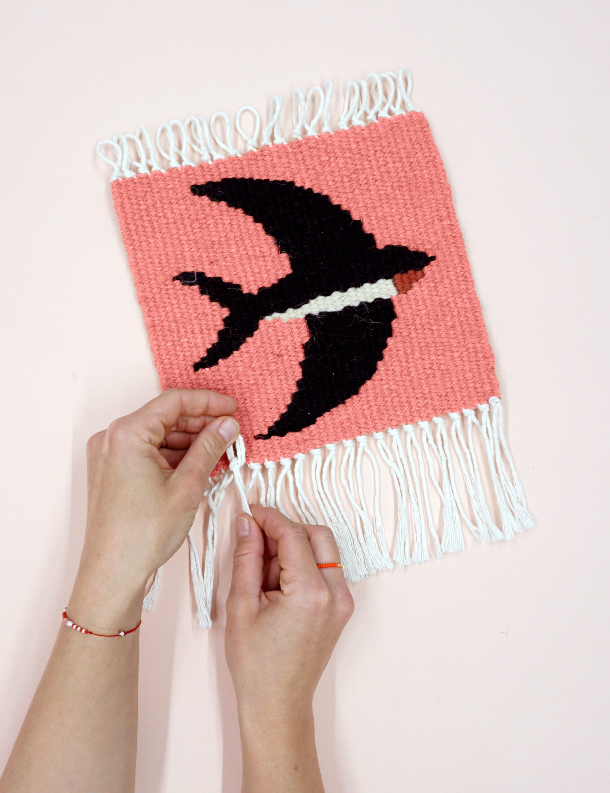 Zestaw do tkania makatek - kilim JASKÓŁKA DIY image 2