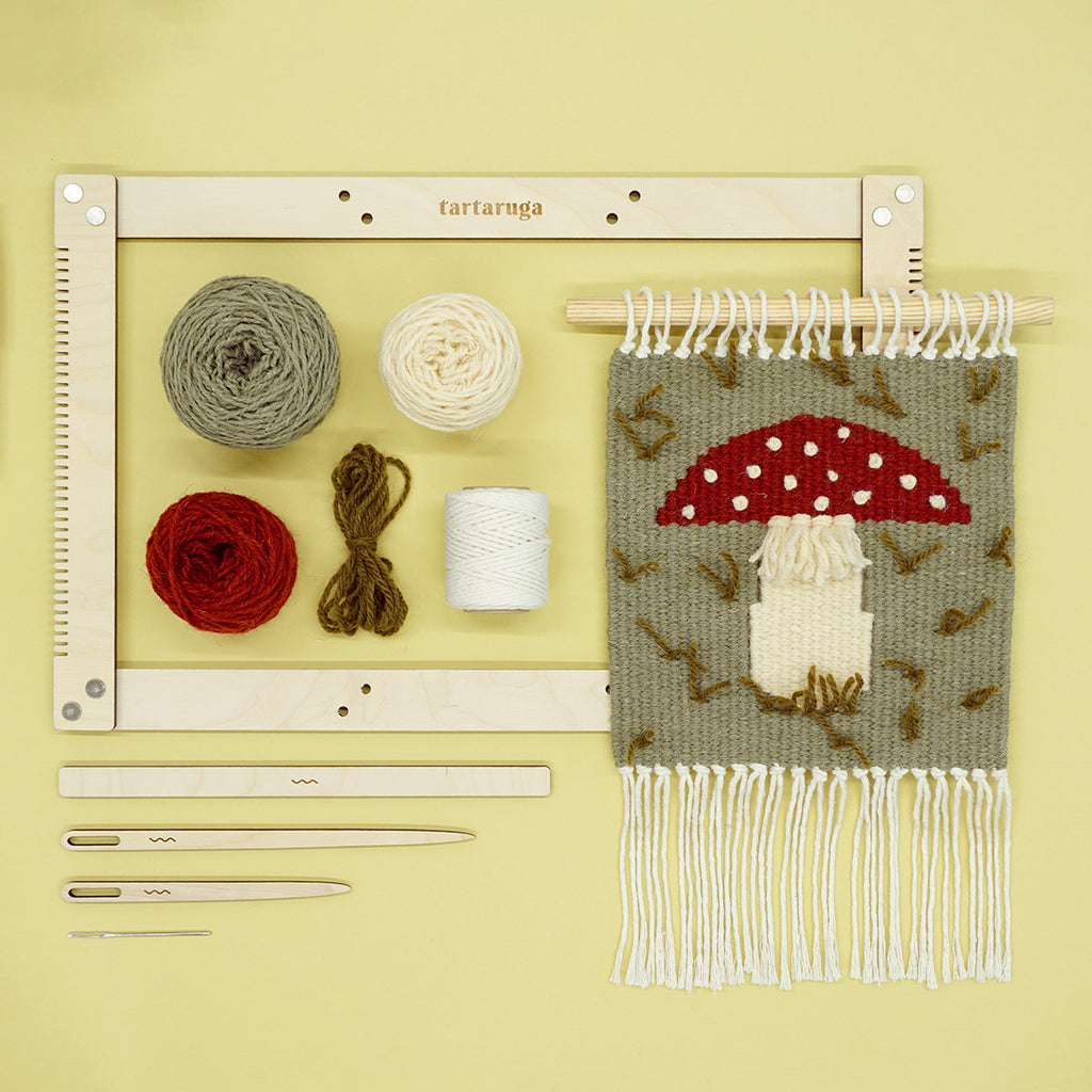 Zestaw do tkania makatek – kilim GRZYBEK DIY image 0