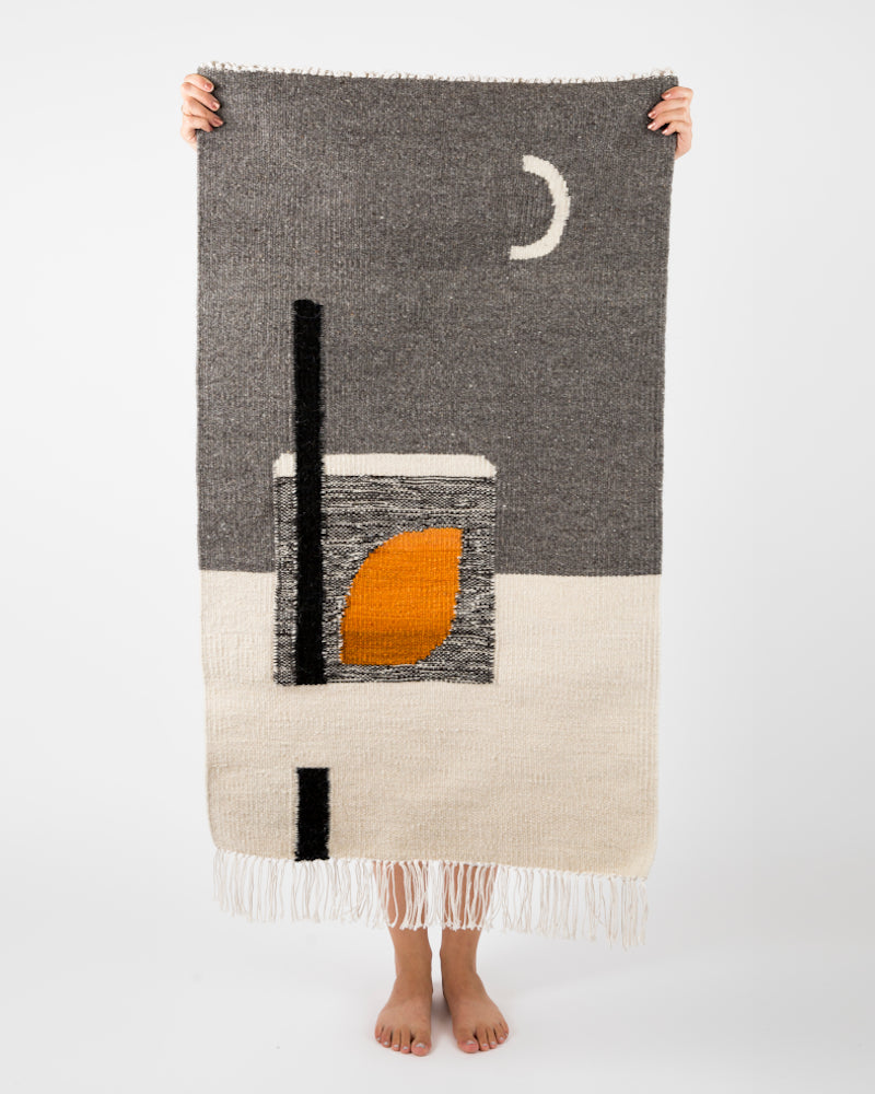 Kilim wełniany MOONLIGHT szary image 4