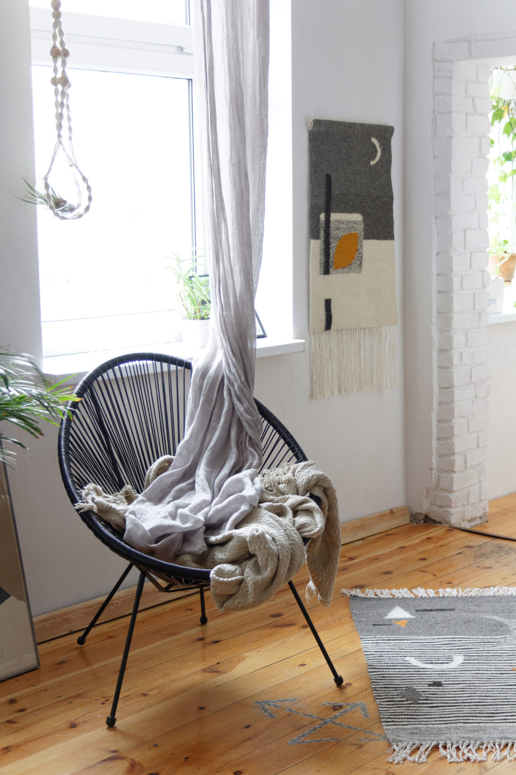 Kilim wełniany MOONLIGHT szary image 3