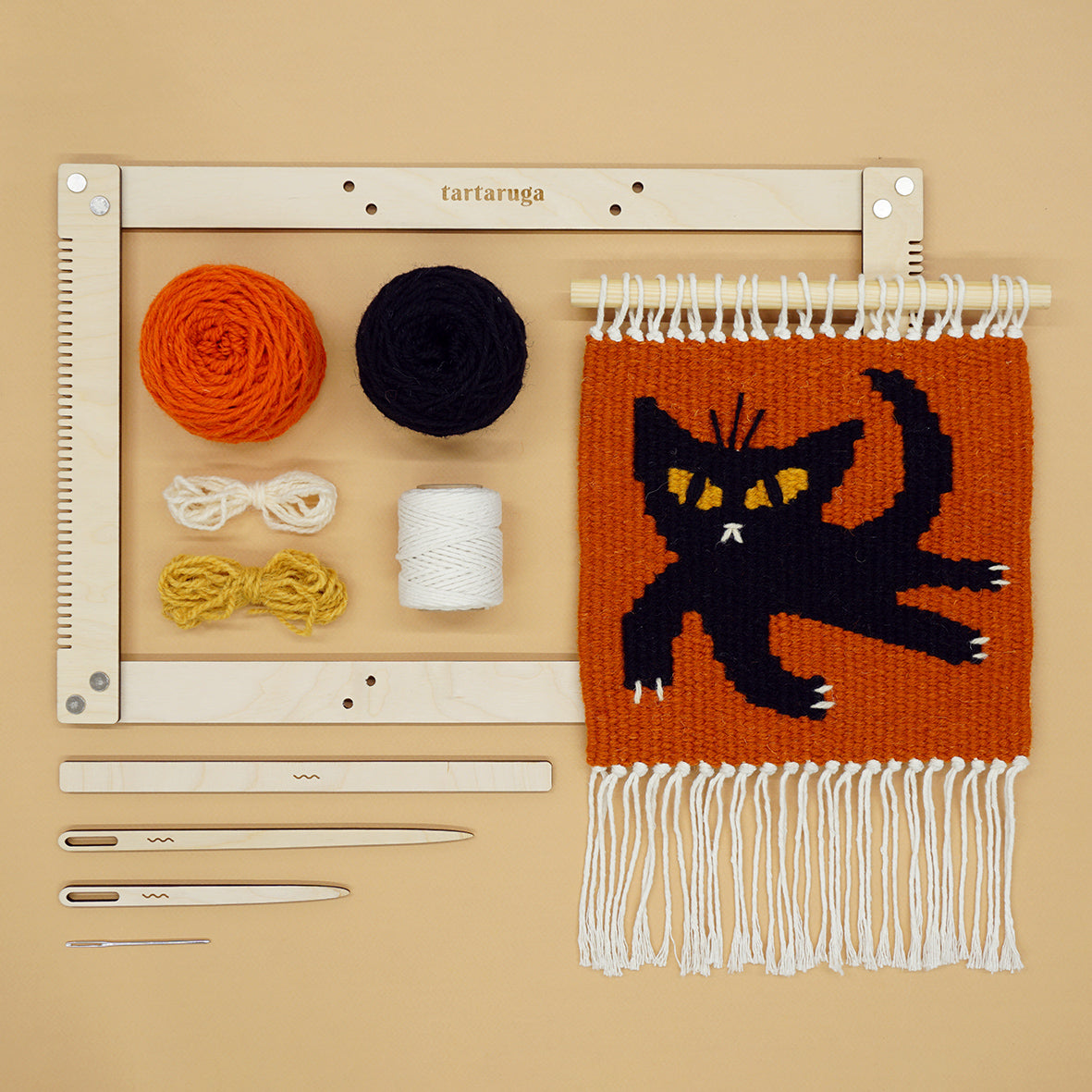 Zestaw do tkania makatek – kilim KOTEK DIY image 0