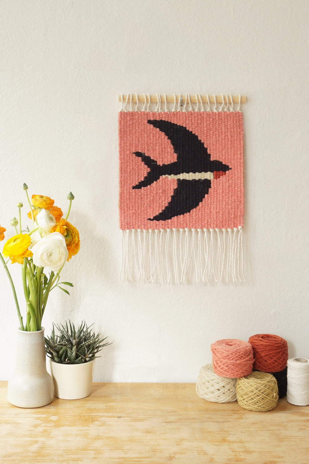 Zestaw do tkania makatek - kilim JASKÓŁKA DIY image 1