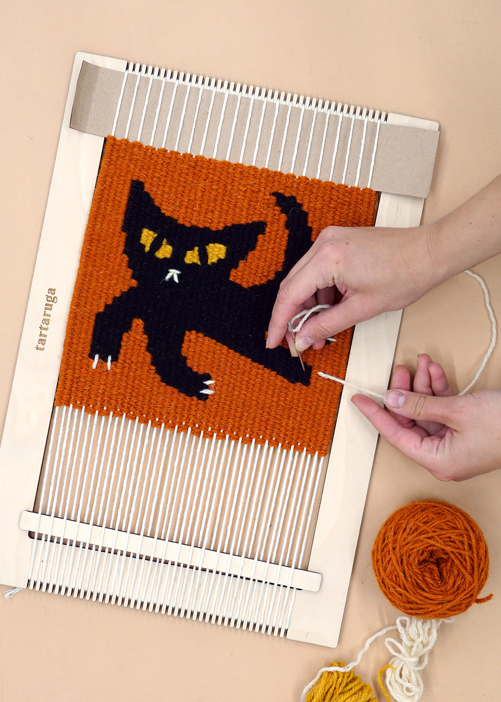 Zestaw do tkania makatek – kilim KOTEK DIY image 2