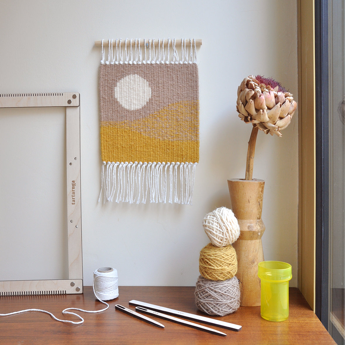 Zestaw do tkania makatek - kilim SŁOŃCE DIY image 3