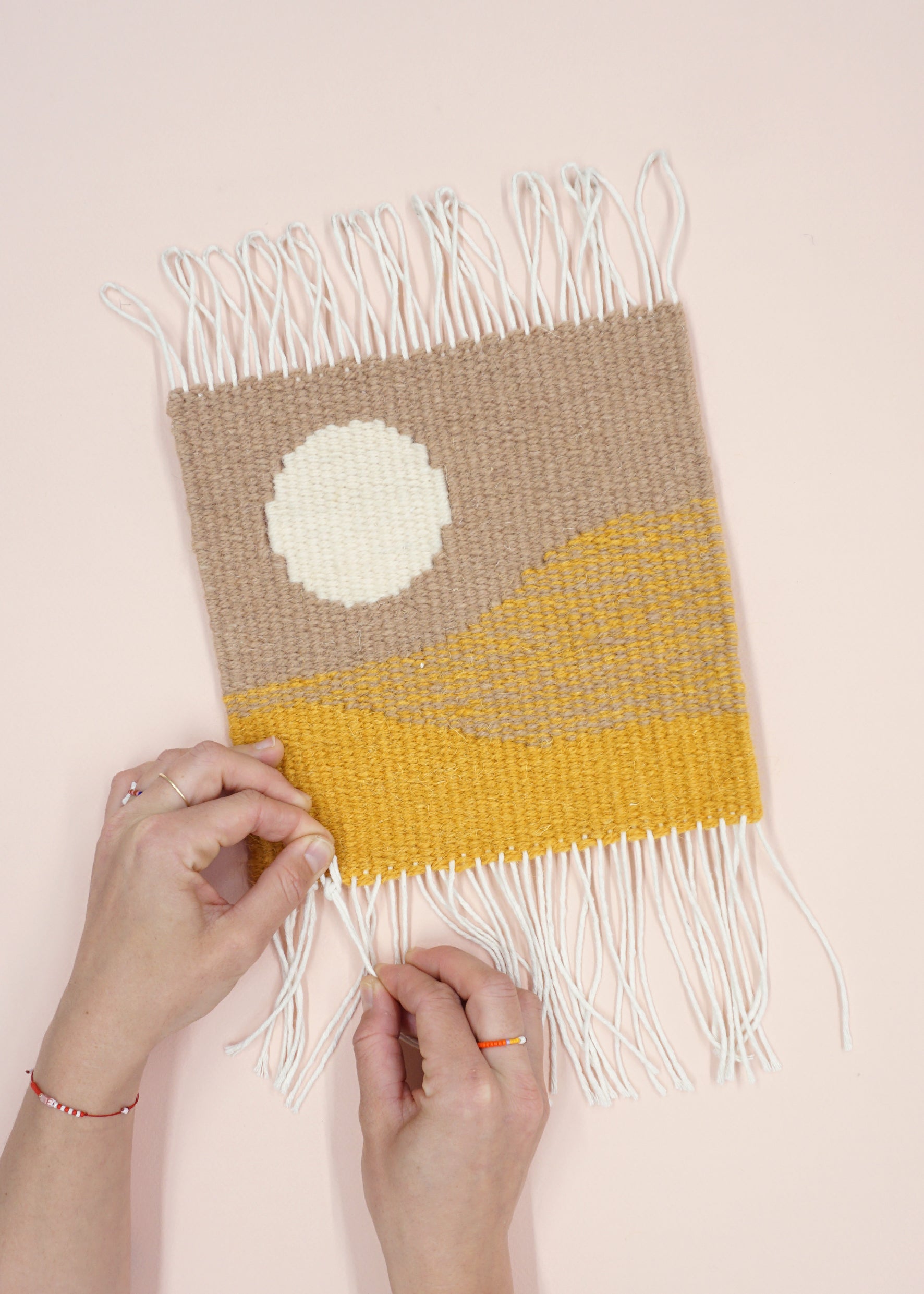 Zestaw do tkania makatek - kilim SŁOŃCE DIY image 2