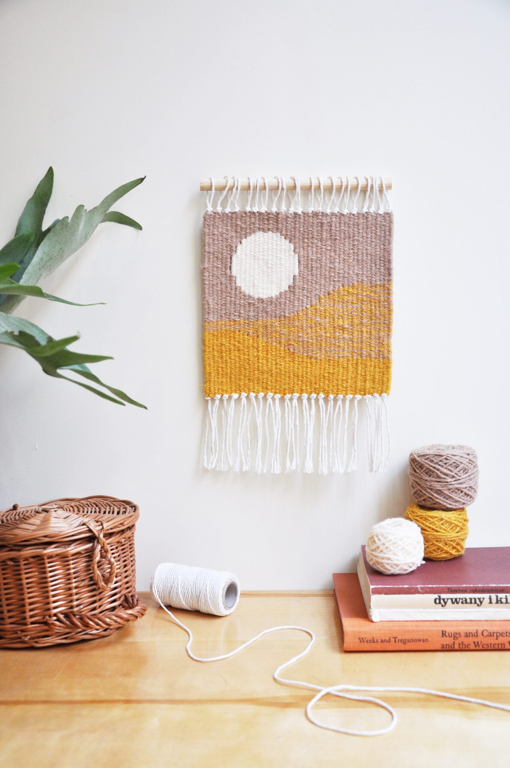 Zestaw do tkania makatek - kilim SŁOŃCE DIY image 1