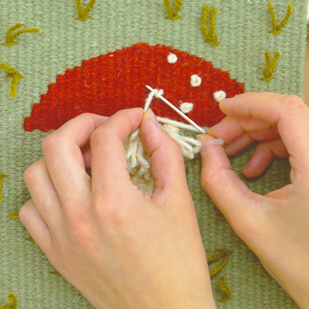 Zestaw do tkania makatek – kilim GRZYBEK DIY image 3