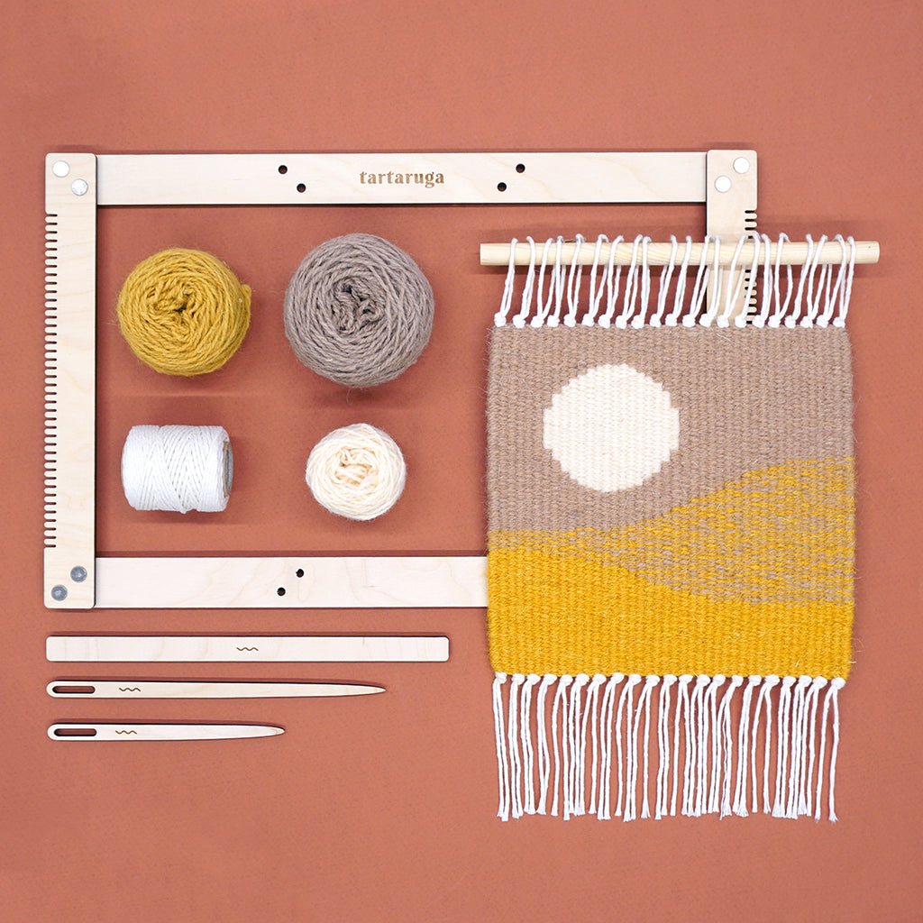 Zestaw do tkania makatek - kilim SŁOŃCE DIY image 0