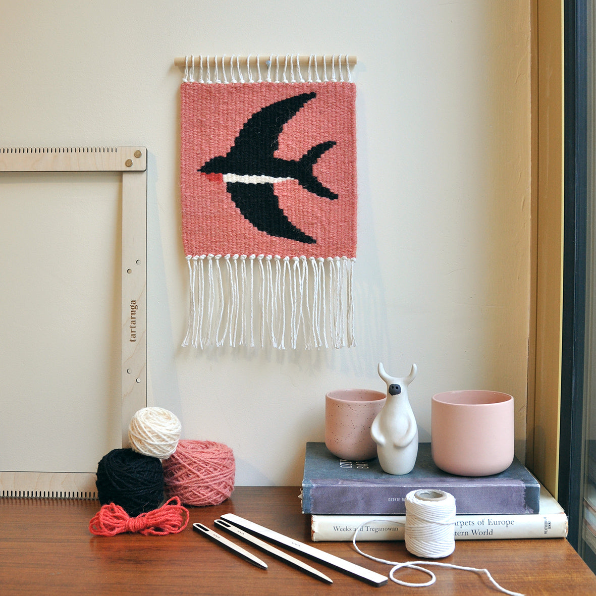 Zestaw do tkania makatek - kilim JASKÓŁKA DIY image 3