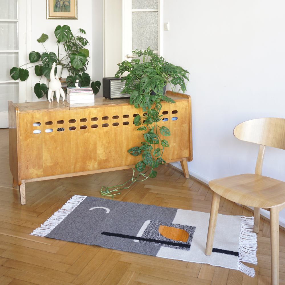 Kilim wełniany MOONLIGHT szary image 2